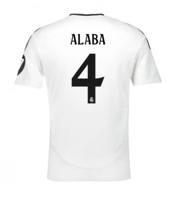 Real Madrid David Alaba #4 Primera Equipación 2024-25 Manga Corta